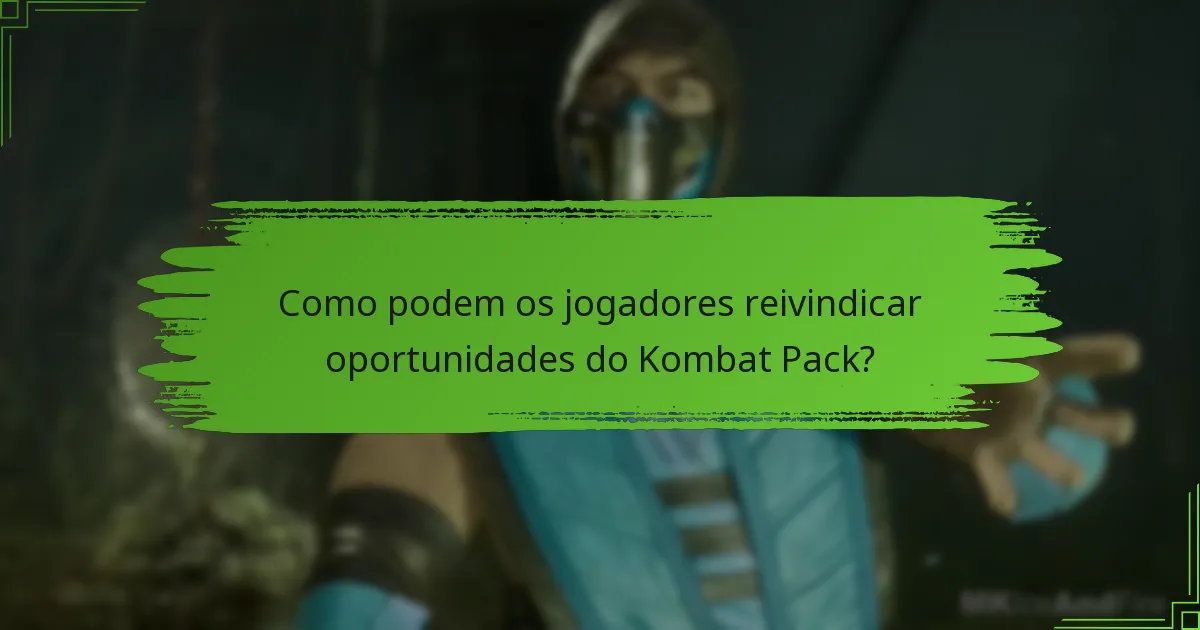 Quando ocorrem os eventos sazonais para o Kombat Pack?