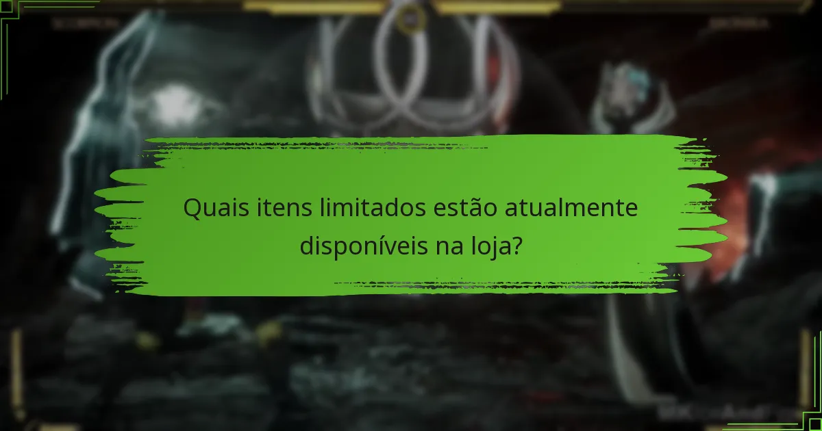 Onde os jogadores podem encontrar informações sobre itens limitados futuros?