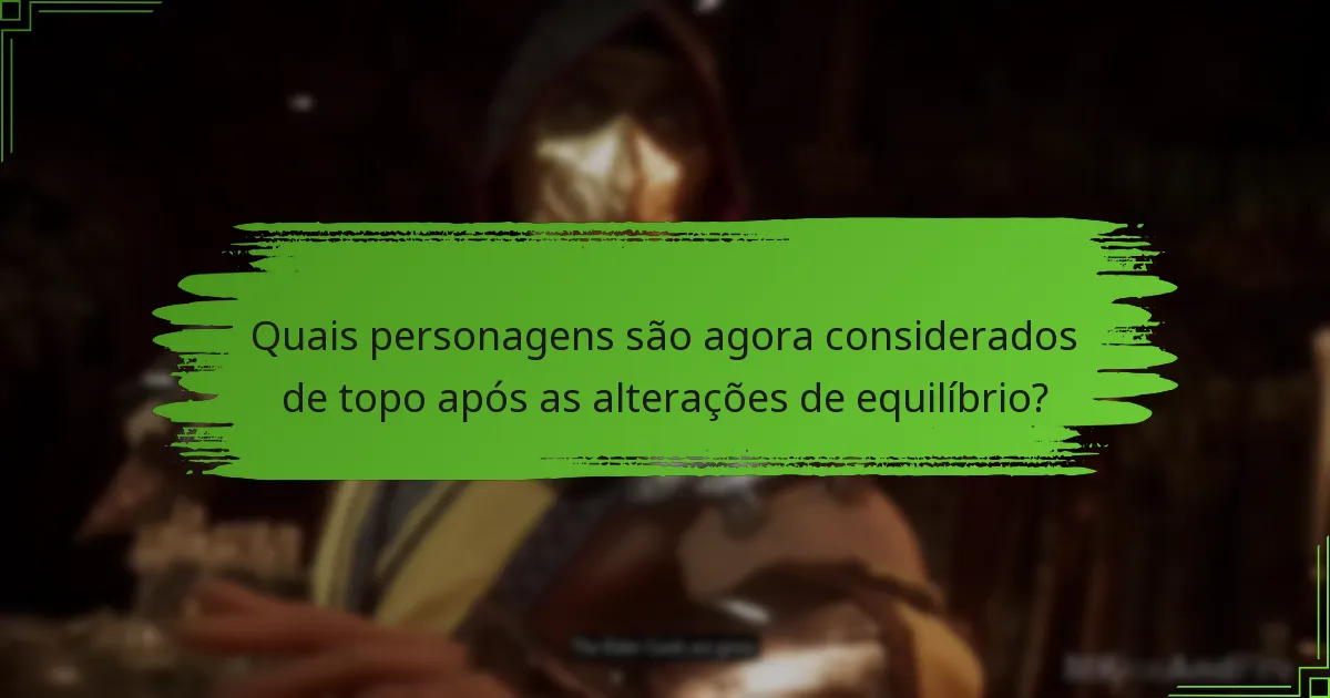 Quais são as implicações do equilíbrio de personagens para o jogo competitivo?
