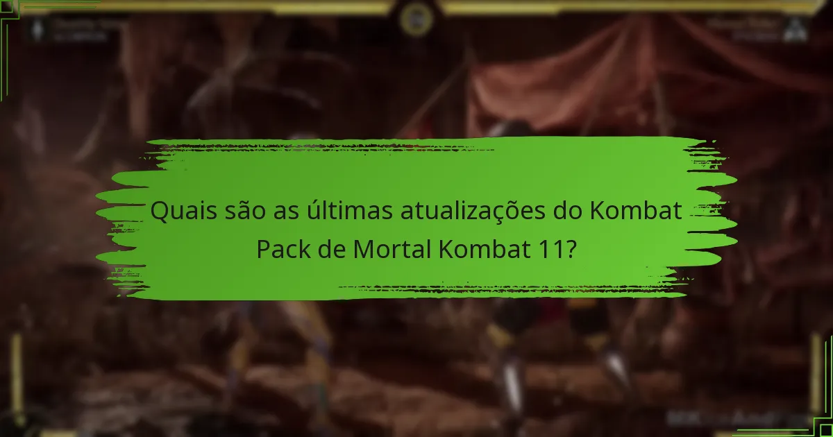 Como se compara o Kombat Pack de Mortal Kombat 11 aos pacotes anteriores?