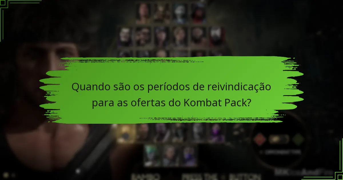 Como as ofertas do Kombat Pack se comparam a promoções anteriores?